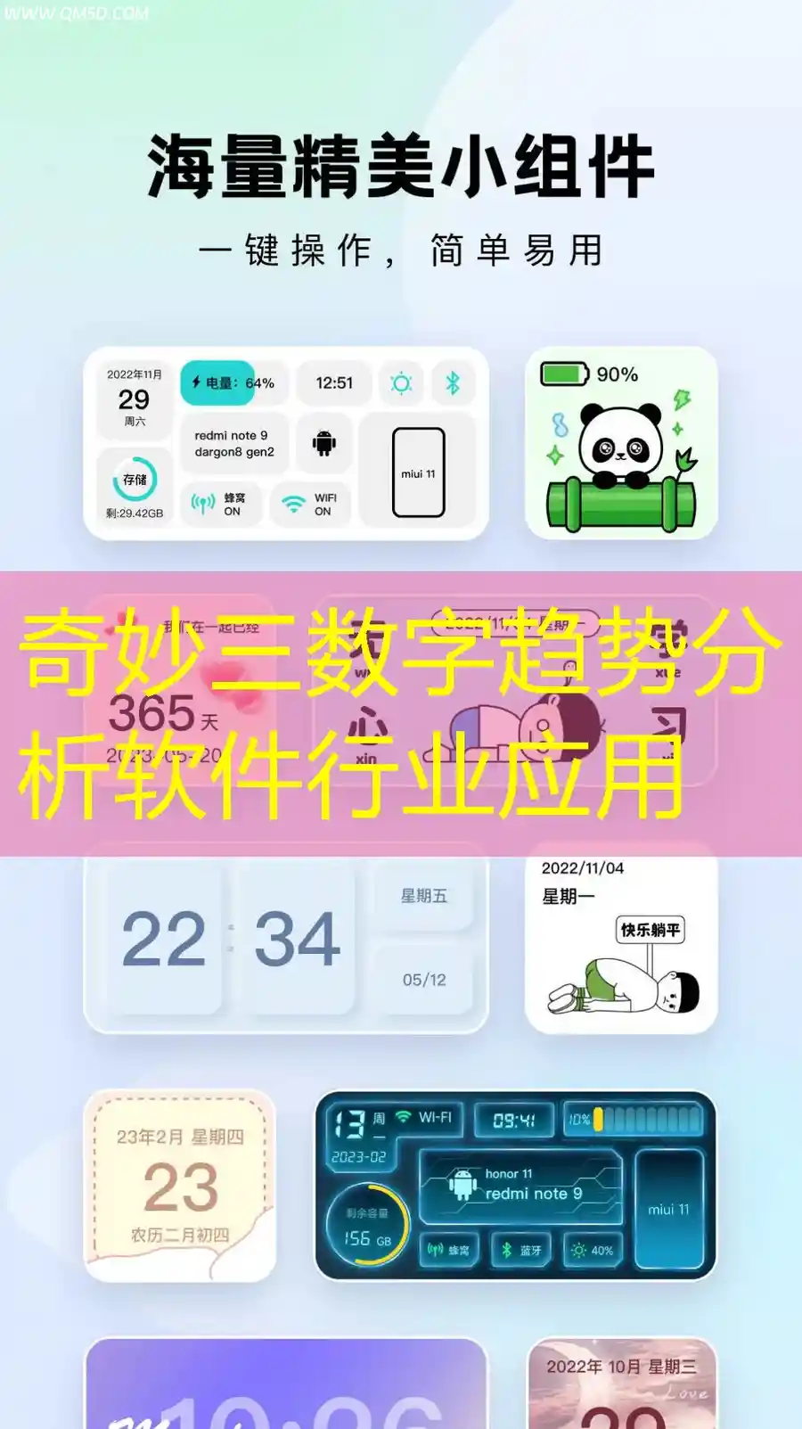 奇妙三数字趋势分析软件行业应用