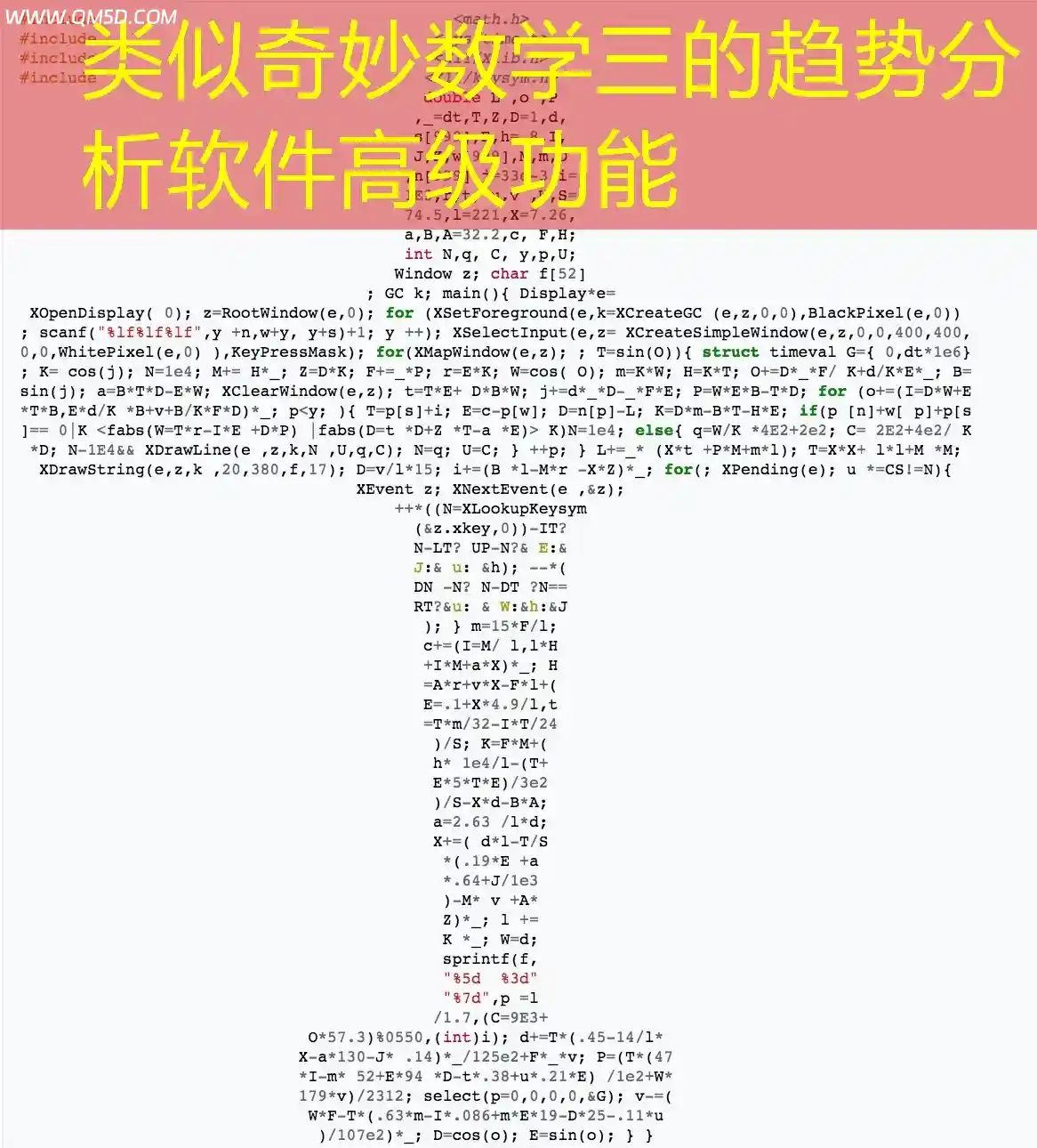 类似奇妙数学三的趋势分析软件高级功能