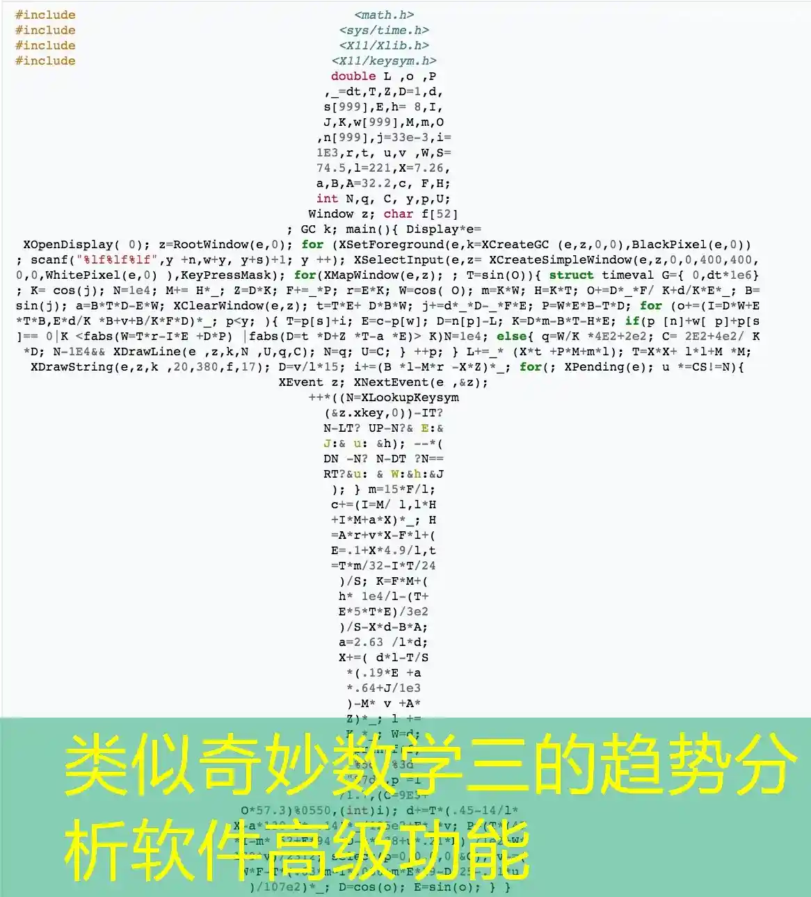 类似奇妙数学三的趋势分析软件高级功能