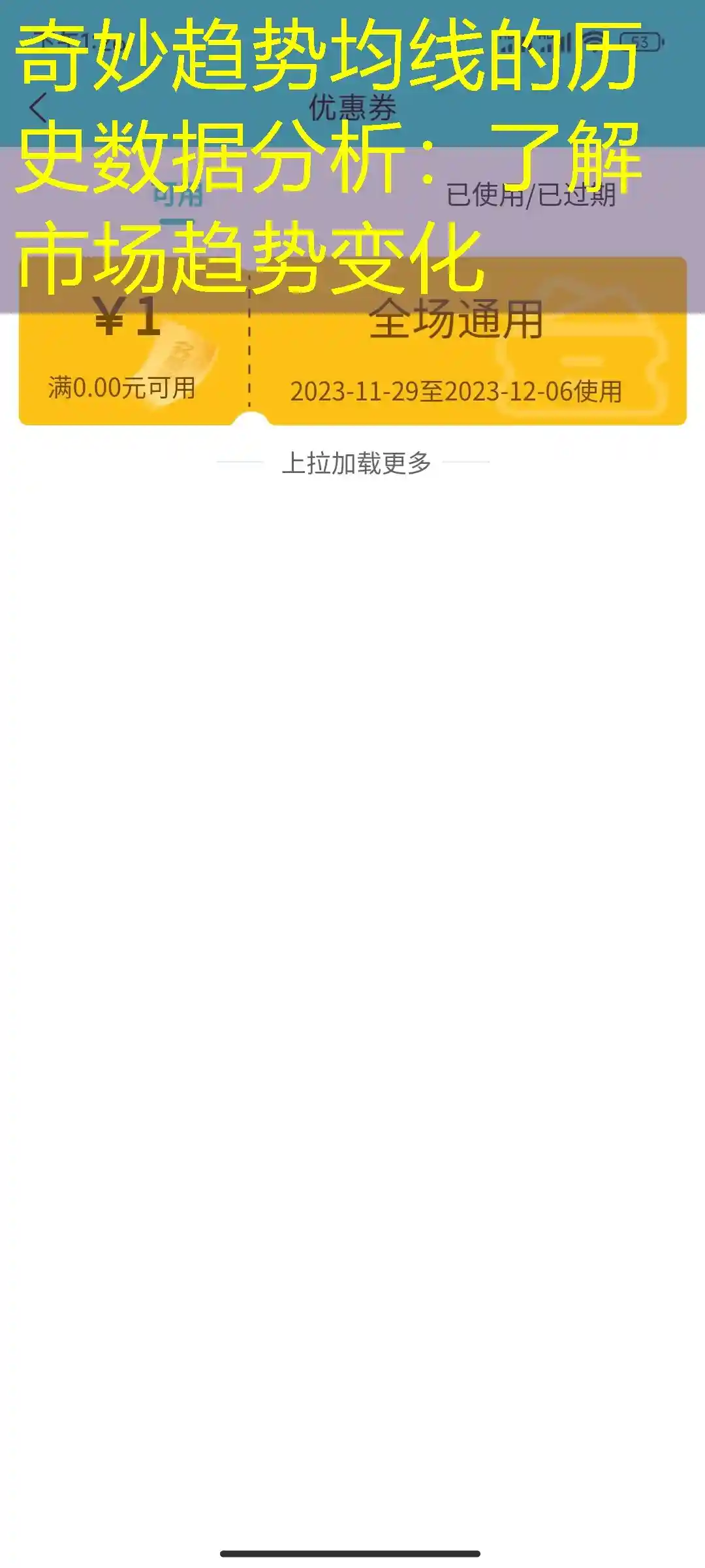 奇妙趋势均线的历史数据分析：了解市场趋势变化