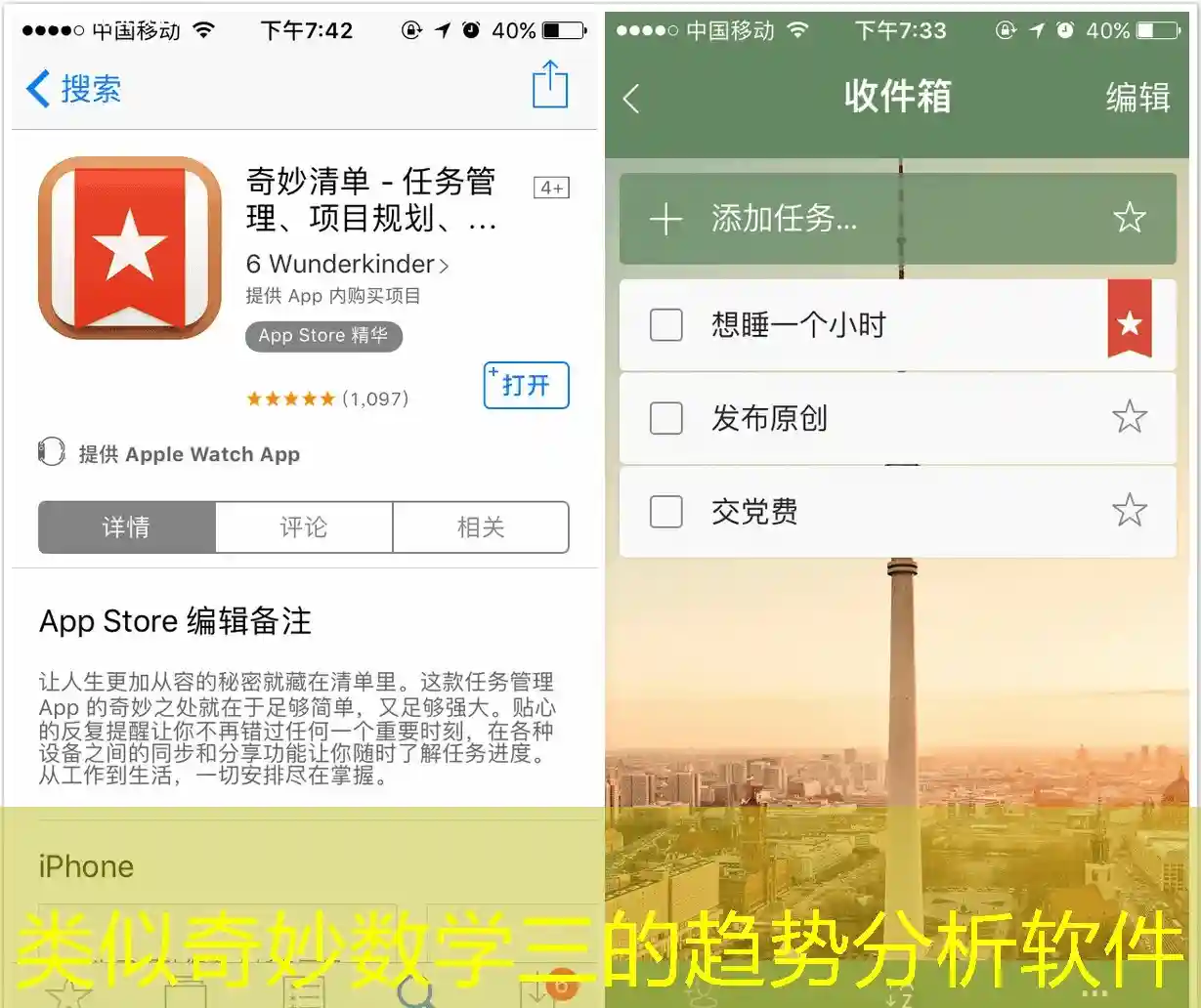 类似奇妙数学三的趋势分析软件