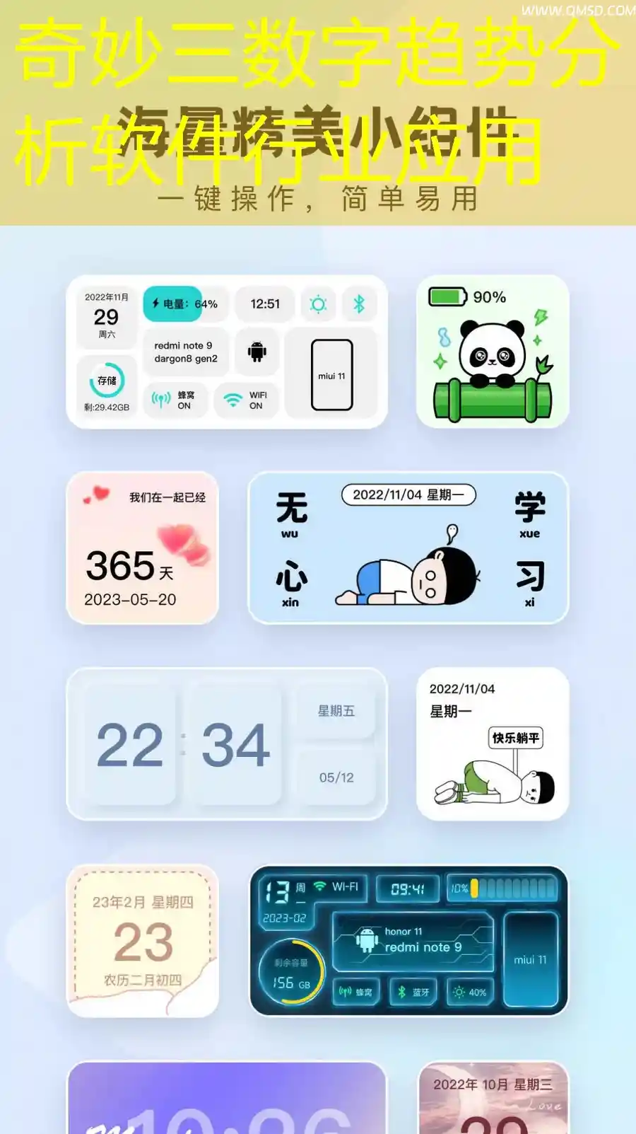 奇妙三数字趋势分析软件行业应用